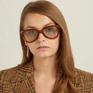 NEW CELINE BROWN UNISEX SQUARE EYEWEAR CL40046U 53N SUNGLASSES CL 40046U